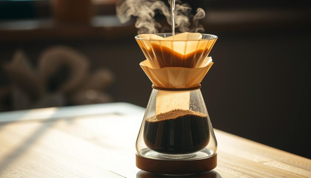 proces parzenia kawy chemexie